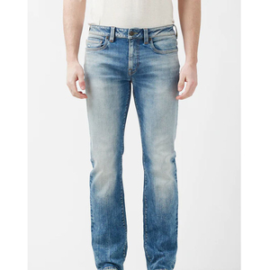 Pantalon taille haute bleu clair pour homme, coupe ample, jean droit en coton, jean baggy pour homme - Product Image 1