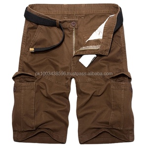 Wholesale Men Polyester Cargo Shorts Multi Pocket Outdoor Workwear Quick Dry Summer Utility Half Pants - Product Image 2