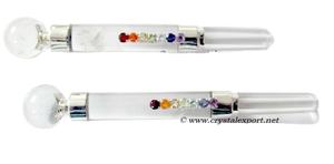 Online Sale of Amethyst Chakra Healing Wands with Merkaba Star Style Love Made of Premium <b>Quartz</b> - Product Image 2