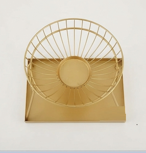 Élégante corbeille à fruits en fil métallique doré, plateau de rangement en forme d'animal avec poignée pour la décoration de la table de cuisine - Product Image 4