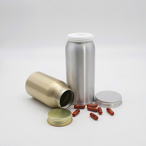 Botellas de Aluminio al por Mayor con Tapas de Rosca para Tabletas y Cápsulas, con Impresión de Logotipo Personalizado - Product Image 2