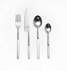 Ensemble de couverts en métal moderne, cuillère, fourchette, couteau, vaisselle pour hôtel, banquet et décoration de table à domicile - Product Image 6