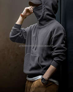 Masque à capuche de type balaclava vintage en polaire polaire lourd 450 g/m² surdimensionné pour hommes avec votre propre logo - Product Image 5