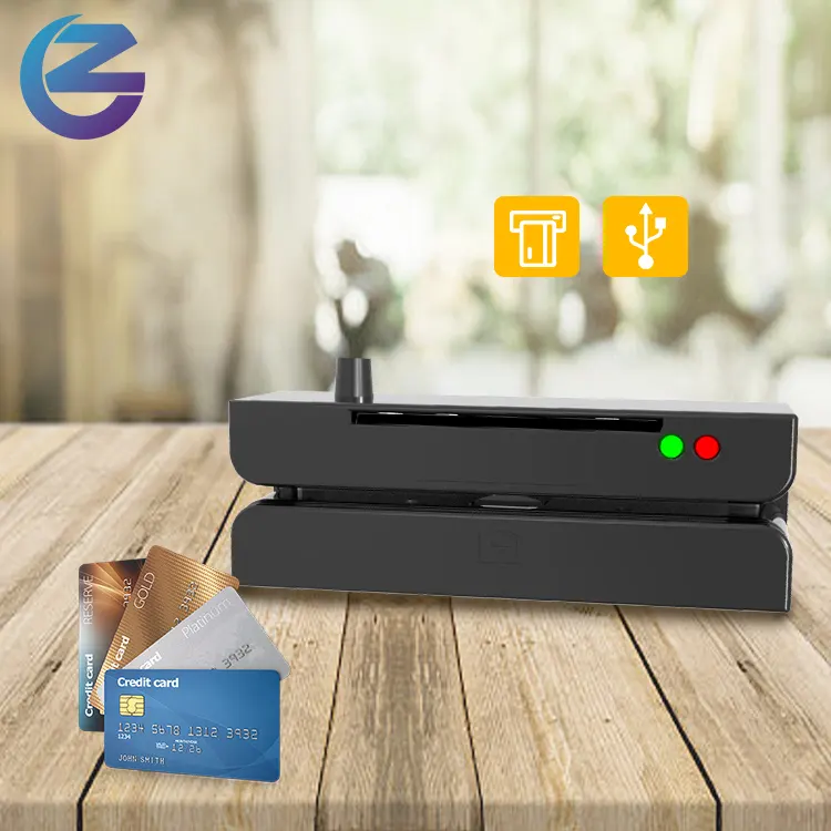 ZCS100-IC Factory price USB Magnetic stripe reader IC Card reader writer encoder for POS system