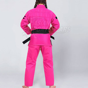 Traje de Jiu Jitsu Brasileño Clásico de Diseño Sólido con Logotipo Frontal, Duradero, 100% Algodón, de Secado Rápido y Transpirable, Hecho en Pakistán - Product Image 6