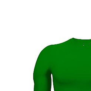 T-shirt personnalisé pour homme à manches longues, vert uni, tricoté, col rond, coupe oversize, sportif, séchage rapide, écologique, respirant - Product Image 3