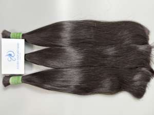 Vente en gros de produits capillaires humains en vrac Extensions de cheveux vierges vierges du Vietnam 100 naturels, droits, européens et en vrac - Product Image 4