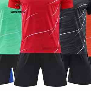 Maillot de football personnalisé avec logo d'équipe, uniforme de football, respirant, 100% polyester, ensembles pour hommes adultes - Product Image 3