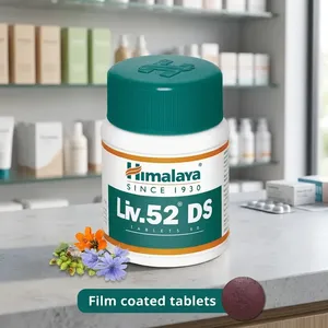 Comprimés Liv 52 DS de haute qualité, extrait d'herbes sauvages, formule 100% pure et naturelle pressée à froid pour le bien-être du foie et l'immunité des adultes - Product Image 3