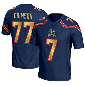 Maillots de football américain imprimés pour hommes, respirants, à séchage rapide, uniforme de football américain, vêtements personnalisés avec logo d'équipe - Product Image 1