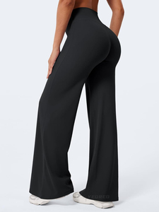 Leggings de sport pour femmes sans couture avant, taille haute, coupe droite, ultra doux, imprimé color block, séchage rapide, anti-plis, pour le yoga - Product Image 2