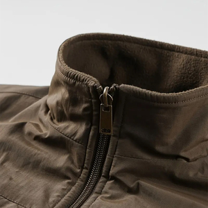 Men’s Reversible Outdoor <b>Vest</b> Dual-Sided Fleece Insulated Work Hiking <b>Utility</b> Jacket Windproof Multi-Pocket - Product Image 6