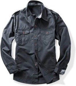 Chemises chaudes en polaire à manches longues pour hommes, à carreaux, avec col à revers et boutons, collection automne-hiver, vente en gros, hauts décontractés et tendance pour hommes - Product Image 2