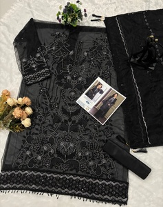 Costume pakistanais lourd avec broderies, idéal pour toutes les occasions, achetez auprès du fournisseur à prix avantageux. - Product Image 6