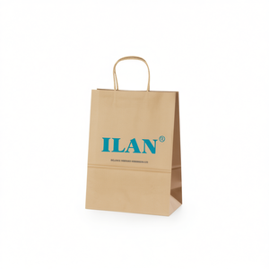 Bolsa de Regalo de Papel ILAN 25x12x33.5cm Kraft Marrón con Asa - Product Image 1