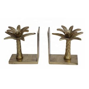 Escultura de Palmera de Estilo Moderno, Hecha a Mano en Aluminio Dorado, Duradera, Decoración para Sala de Estar, Estudio, Mesa o Vitrina - Product Image 5