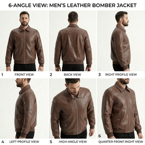 ProudCore Fashionable Lightweight Leather Style <b>Jacket</b> Smooth Finish Casual Street Style Daily Wear - Product Image 6