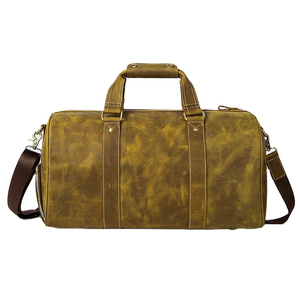 Bulk Quantity Unique Design Leather Cowhide Duffle <b>Bag</b> 2026 New Stylish Custom Color 100% Leather Cowhide Duffle <b>Bag</b> - Product Image 1