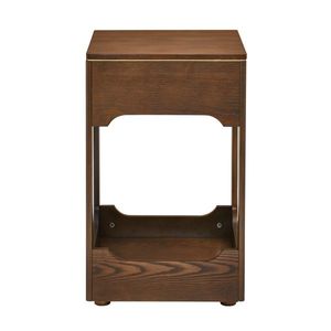 Tavolino Laterale in Legno Stile Mid-Century Moderno con Ripiano Portaoggetti per Soggiorno - Product Image 6