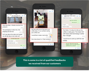 Mejor venta 3 1 Alta Calidad congelar café instantáneo en polvo OEM ODM caja embalaje azúcar crema fruta contáctenos para el mejor precio - Product Image 5