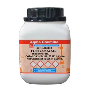 Óxaloato Férrico en Polvo de Grado Industrial de Alpha Chemika, Productos Químicos Orgánicos e Inorgánicos de Alta Demanda de un Fabricante Indio - Product Image 1