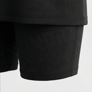 2 Piece High Quality Formal Solid Above Knee Home Wear Suit Short Sleeve T Shirt and Shorts <b>Twin</b> <b>Set</b> for Women - Product Image 6