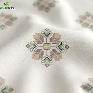 Soft Cotton BedSheet Set Super King 120x120* | Neutral Floral Motif Print <b>Comfort</b> Bedding with 2 Pillowcases Breathable Fabric - Product Image 3