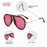 RTS Top Selling Trends Fashionable Luxury UV Protection Sunglasses 2026 for Men and Women Outdoor Activities