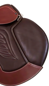 Silla de Montar Inglesa Premium de Cuero Genuino, Silla Ecuestre Ligera y Duradera para Salto, Doma y Entrenamiento - Product Image 4