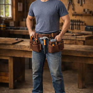 Cinturón Portaherramientas de Cuero de Alta Calidad 100% Cuero Genuino para Carpintero, para Uso Profesional, en Venta a Precio Accesible - Product Image 4