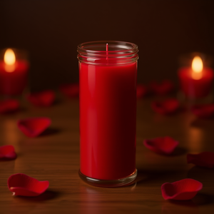 VELON VOTIVO Bougie parfumée rouge d'aromathérapie en cire de paraffine avec pot en verre pour la Saint-Valentin - Product Image 3