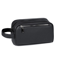 Tas Clutch Bisnis PU Pria Desain Baru, Dompet Ponsel Multifungsi Kulit Lembut, Kantong Organizer Perjalanan Luar Ruangan