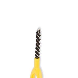 Cepillo de Alta Calidad para Limpiar y Enredar el Dubbing de Pesca con Mosca - Mango Ergonómico Amarillo - Product Image 5