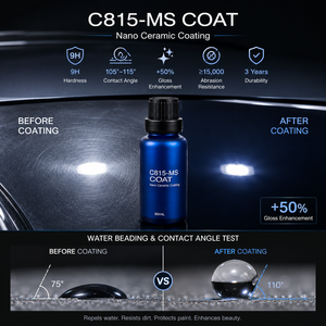 ECOWAY C815-MS Made in Taiwan 9H Nano Ceramic Coating for Car <b>Paint</b> Shield 50ml for Industrial Auto Care Detailing Shop OEM ODM - Product Image 3