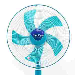 Ventilateur sur pied électrique Sankyo de qualité supérieure, 16 pouces, haute vitesse, 3 vitesses réglables, hauteur réglable, 5 pales, vent puissant, refroidissement, utilisation en extérieur - Product Image 2