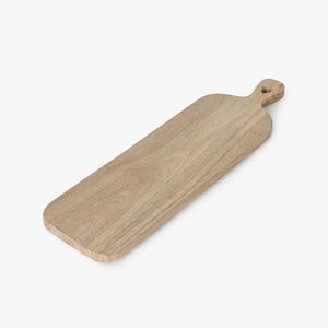 Tabla de Cortar Rectangular de Madera con Asa, Tabla de Servir de Madera Natural, Accesorio de Cocina Ecológico - Product Image 4