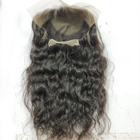 Perruques indiennes en dentelle frontale complète, 24 pouces, cheveux humains vierges 100% non traités, qualité Remy, couleur naturelle, ondulation naturelle, fabrication à la machine