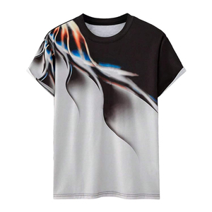 Camisetas Deportivas de Manga Corta para Hombre, Personalizadas OEM, de Secado Rápido, Transpirables, con Estampado por Sublimación, 100% Poliéster, Corte Regular - Product Image 1