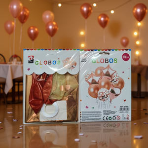 Set de Globos Desechables de Látex Color Oro Rosa para Decoración de Fiestas de Cumpleaños - Product Image 3