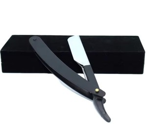 Custom Men's Straight Throat <b>Razor</b> Replaceable Stainless Steel <b>Blade</b> Manual Safety Feature <b>Single</b> Handle High Quality Barber - Product Image 2