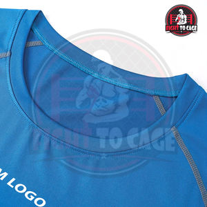 Ropa de Entrenamiento de Fitness MMA BJJ de la Mejor Calidad, Protección Solar UPF 50+, Mangas Largas Transpirables, Rashguard para Adultos con Estampado Digital Lavado - Product Image 5