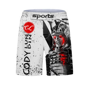Shorts de sport de combat MMA BJJ No-Gi pour hommes, personnalisables avec logo et étiquette de taille, pour arts martiaux - MOQ 1 pièce - Product Image 2