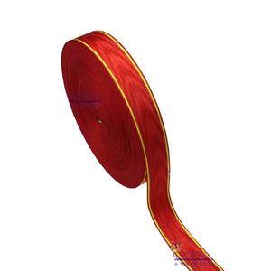 Cinta de medalla de grosgrain moiré de doble cara para insignias masónicas - Product Image 1