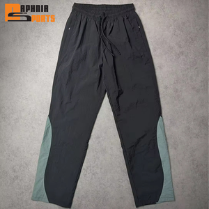 High Quality 100% Polyester Regular Fit Mens Breathable Winter Solid Tracksuit Custom Nylon Windbreaker Suit Zip Jacket <b>Pants</b> - Product Image 3