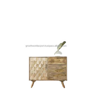Darwin Mango Wood <b>Sideboard</b> Closed Cabinet Storage Solid Mango Wood <b>Sideboard</b> Cabint with Natural Finish Wooden <b>Sideboard</b> 2026 - Product Image 1