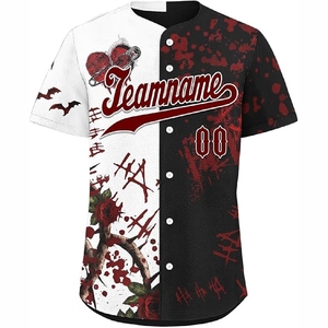 Chemises de baseball de haute qualité en sublimation avec des couleurs résistantes à la décoloration, coupe confortable pour les vêtements de sport quotidiens - Product Image 3