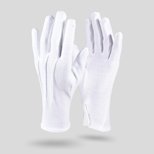 Guantes de Regalia Masónica 100% Algodón Blanco Puro Diseño Personalizado Maestro Masón Logia Azul Duraderos Transpirables para Exteriores Cuatro Estaciones - Product Image 1