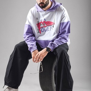 Sweat à capuche oversize pour homme, design graphique streetwear, logo personnalisé, molleton doux décontracté, mode streetwear hiver - Product Image 3