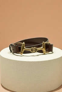 Plaid Pattern <b>Belt</b> <b>Chain</b> with Metal Buckle Adjustable Casual Style Polyester Cotton Strap - Product Image 3