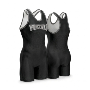 Vêtements de lutte pour femmes |   Vêtements de sport haute performance anti-humidité |   Surpiqûres plates pour les tournois de gym et de lutte - Product Image 6